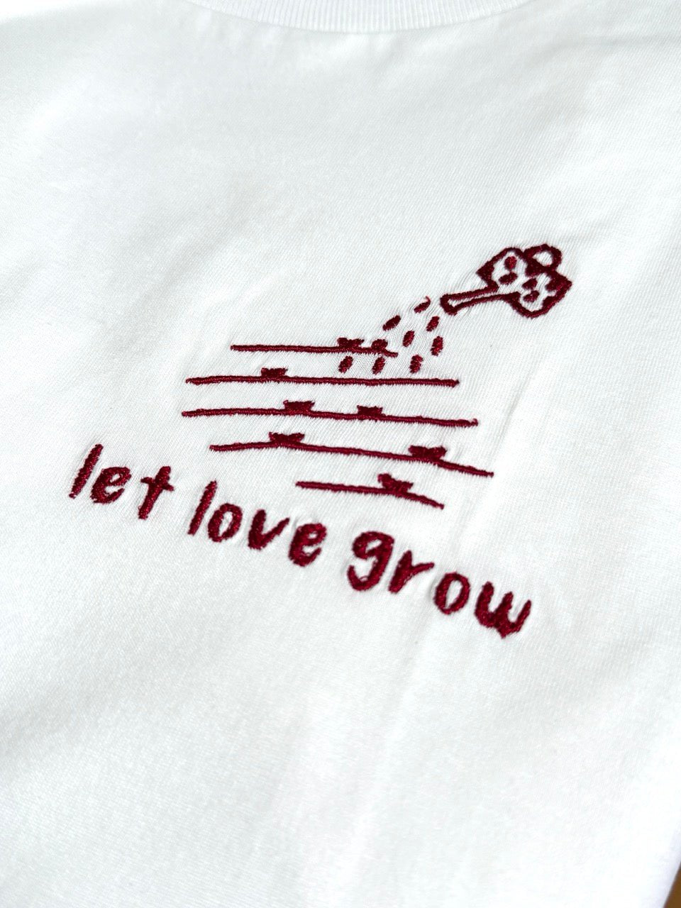Shirt let love grow Freiluft Weiß - FROLLEIN KÄTHE Shop