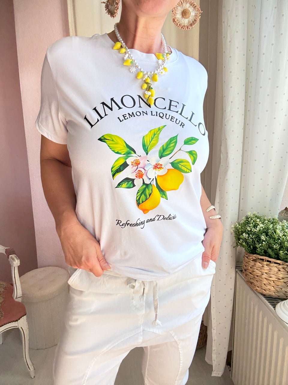 Shirt Limon Cello Weiß - FROLLEIN KÄTHE Shop