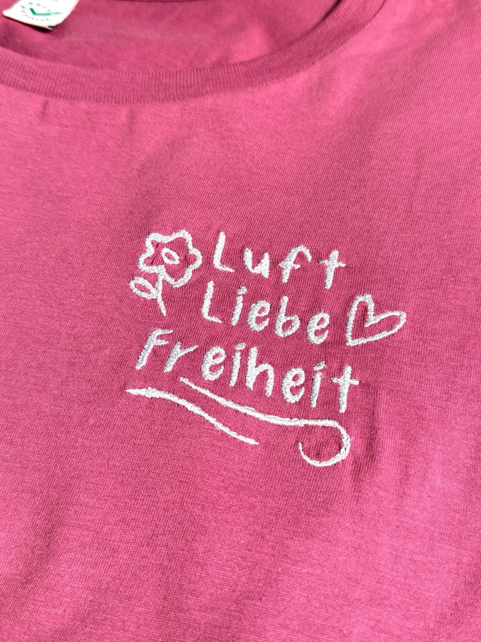 Shirt Luft Liebe Freiheit Bio Baumwolle - FROLLEIN KÄTHE Shop