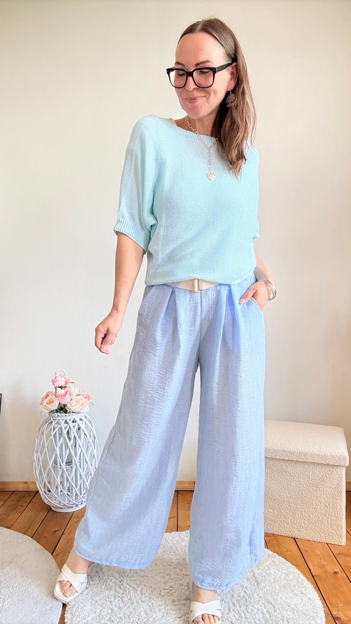 Shirt Rosanna Hellblau - FROLLEIN KÄTHE Shop