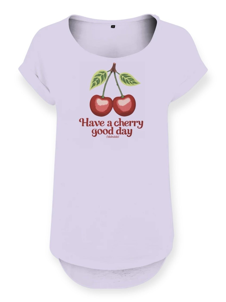 Shirt Slub Edelmädel Cherry Day Print vorn - FROLLEIN KÄTHE Shop