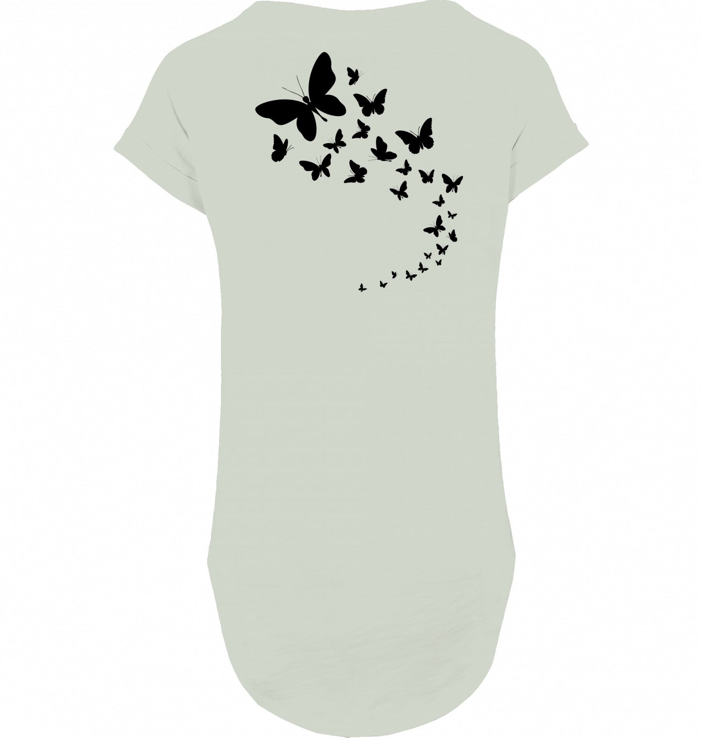 Shirt Slub Edelmädel Schmetterlinge Rückenmotiv - FROLLEIN KÄTHE Shop