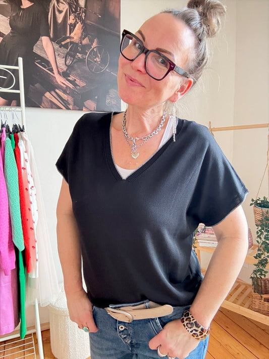 Shirt Tini Schwarz - FROLLEIN KÄTHE Shop