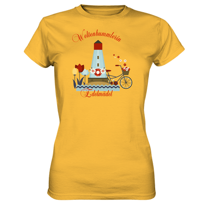 Shirt Weltenbummlerin Edelmädel - Ladies Premium Shirt - FROLLEIN KÄTHE Shop