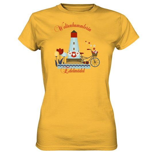 Shirt Weltenbummlerin Edelmädel - Ladies Premium Shirt - FROLLEIN KÄTHE Shop