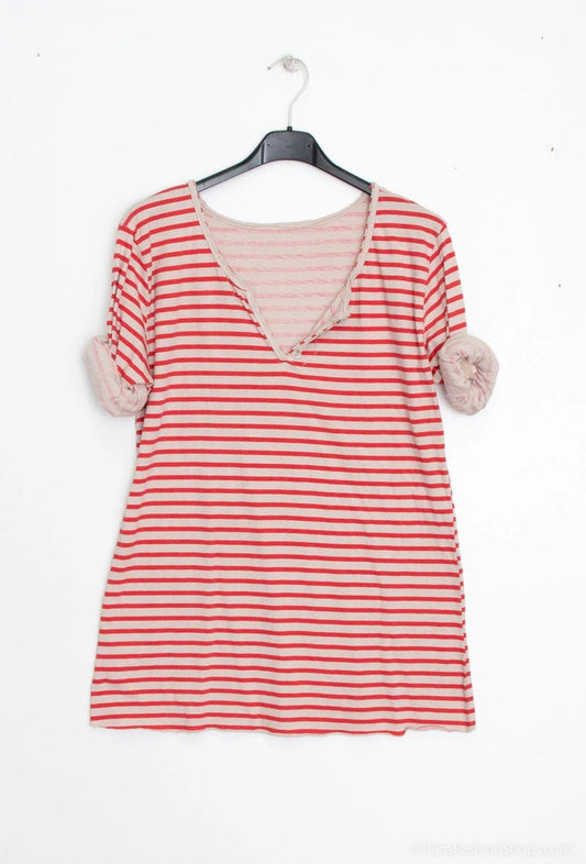 Streifen Shirt Colette in Rot - FROLLEIN KÄTHE Shop