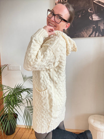 Strickjacke Adele Wollweiß - FROLLEIN KÄTHE Shop