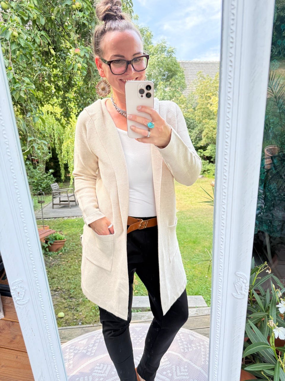 Strickjacke Anna Cream - FROLLEIN KÄTHE Shop