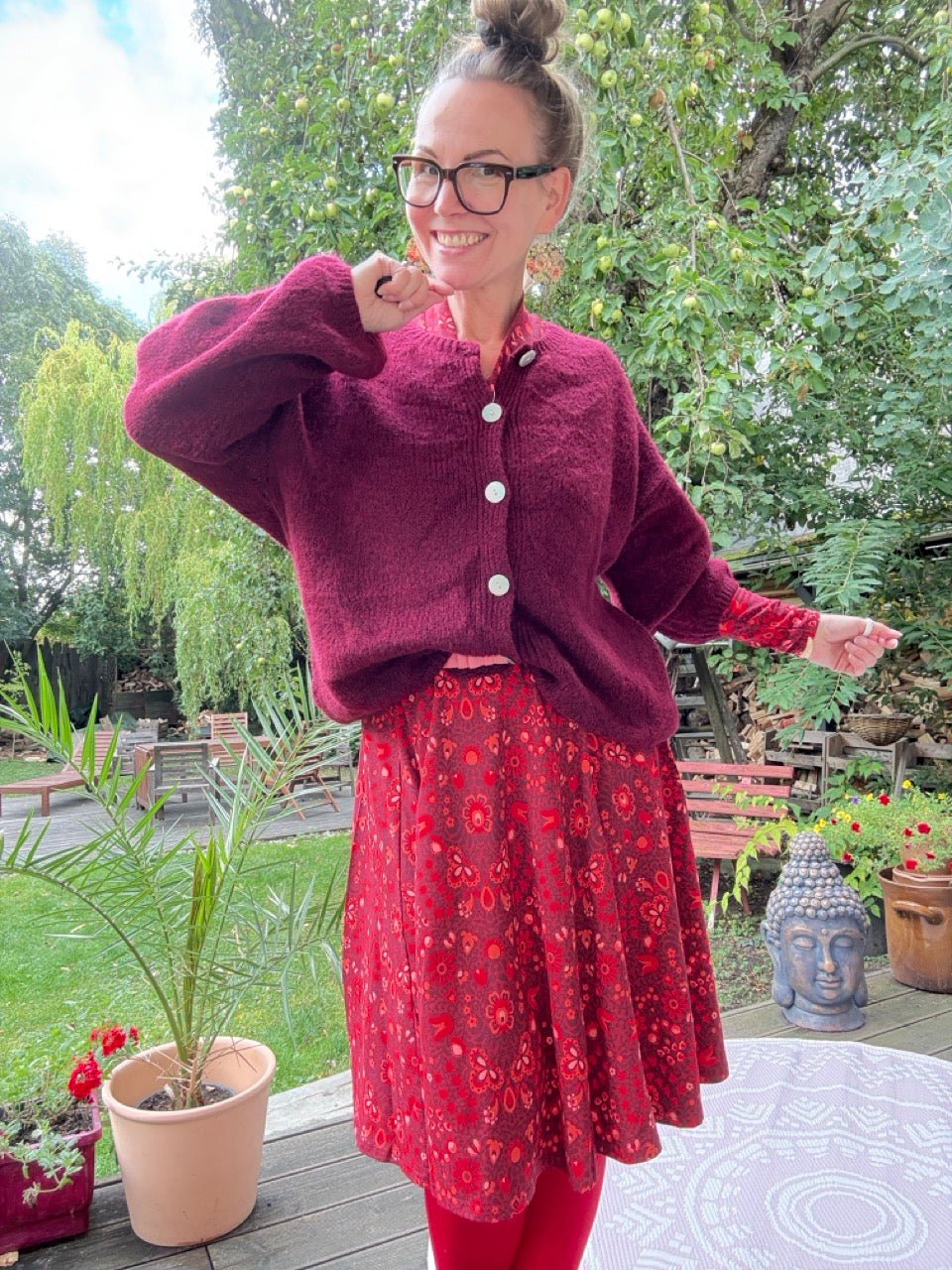 Strickjacke Edeljäckchen Cherry - FROLLEIN KÄTHE Shop