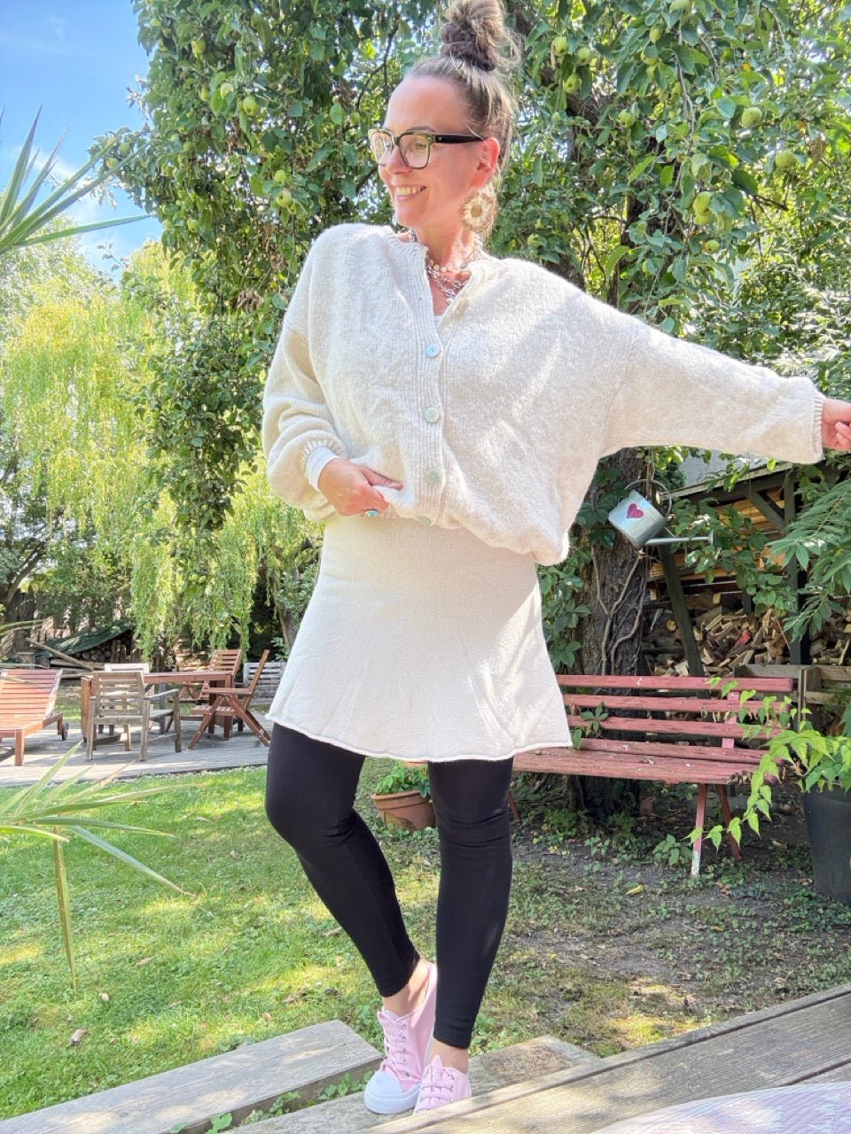 Strickjacke Edeljäckchen Cream - FROLLEIN KÄTHE Shop