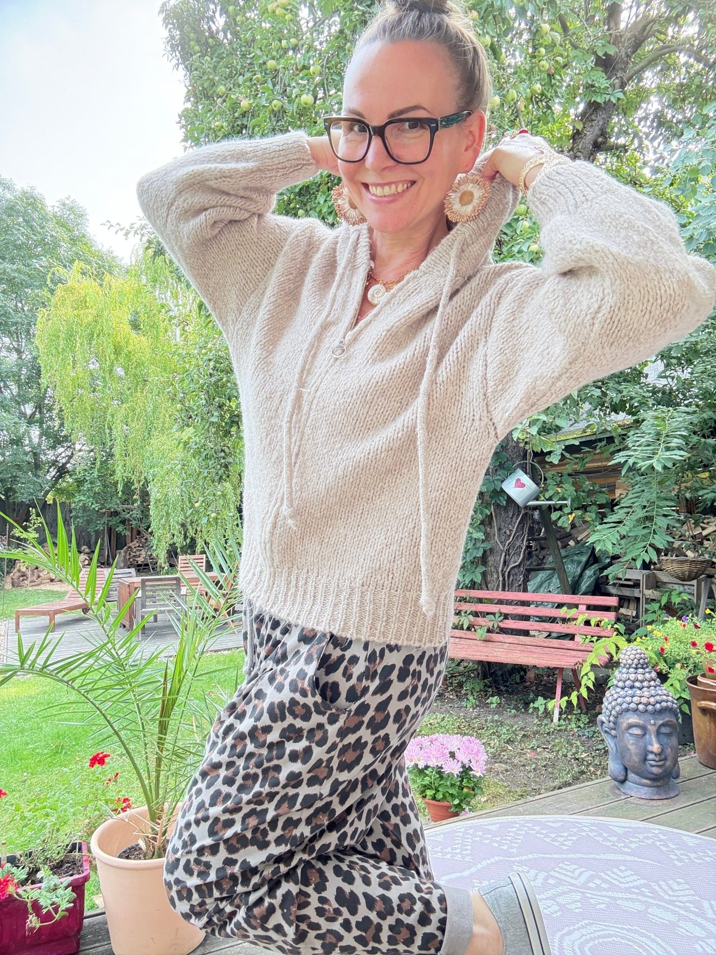 Strickjacke Fine Milchkaffee - FROLLEIN KÄTHE Shop
