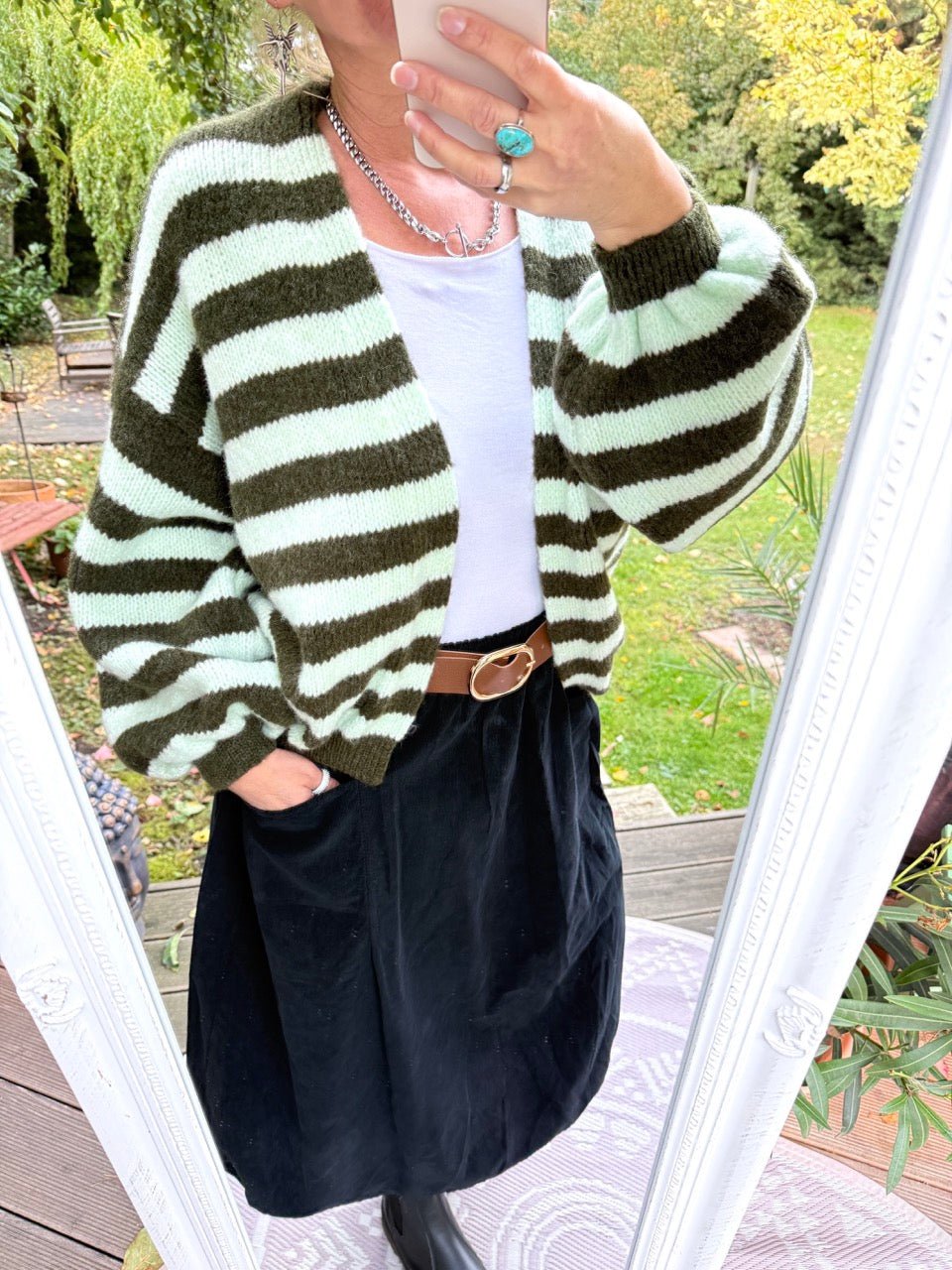 Strickjacke Good Day Grün Mint - FROLLEIN KÄTHE Shop