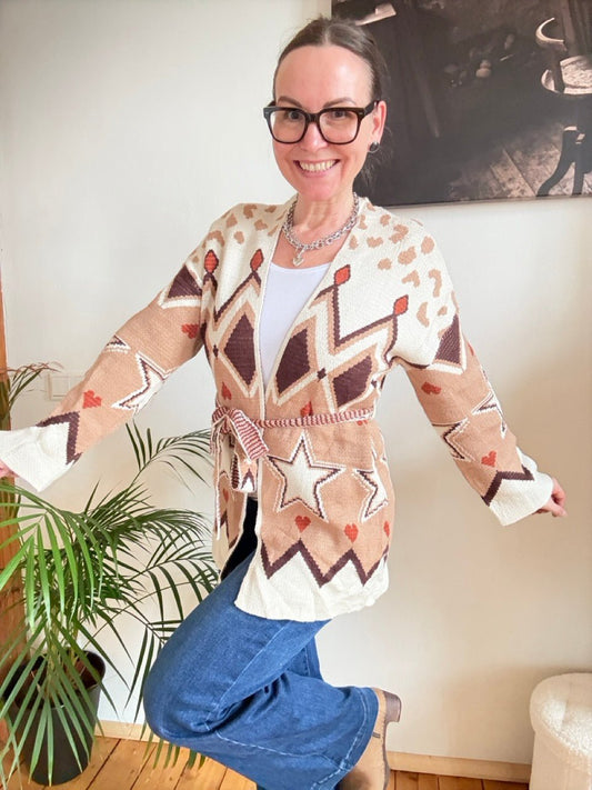 Strickjacke Happy Cream - FROLLEIN KÄTHE Shop