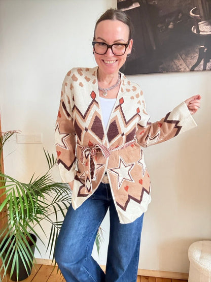 Strickjacke Happy Cream - FROLLEIN KÄTHE Shop