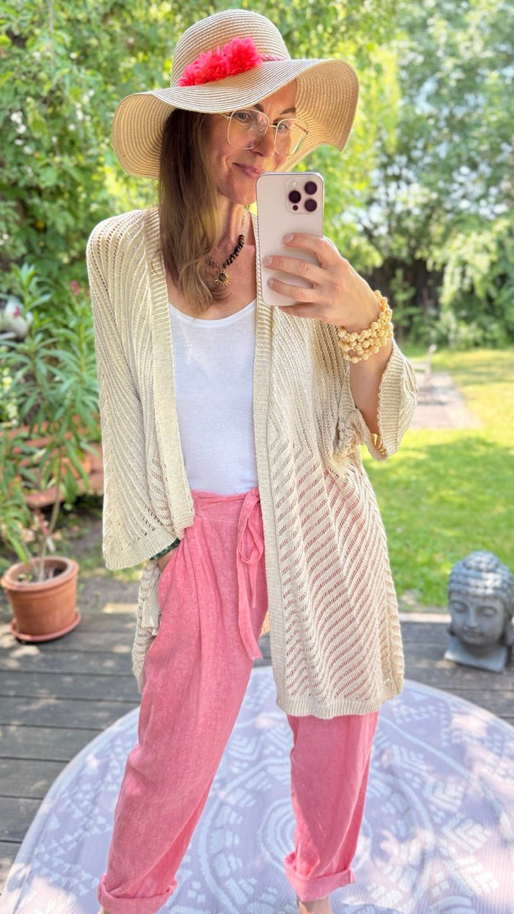 Strickjacke Luftikuss Cream - FROLLEIN KÄTHE Shop