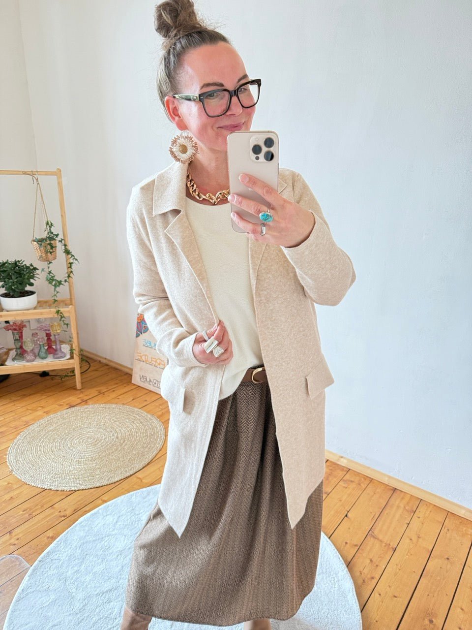 Strickjacke Luisa Cream - FROLLEIN KÄTHE Shop