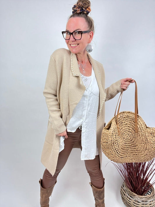 Strickjacke Marie Cream - FROLLEIN KÄTHE Shop