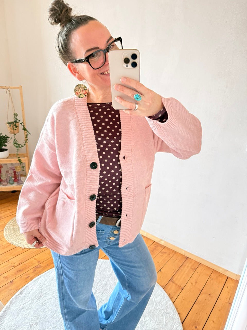 Strickjacke Marie Rose Oversize - FROLLEIN KÄTHE Shop