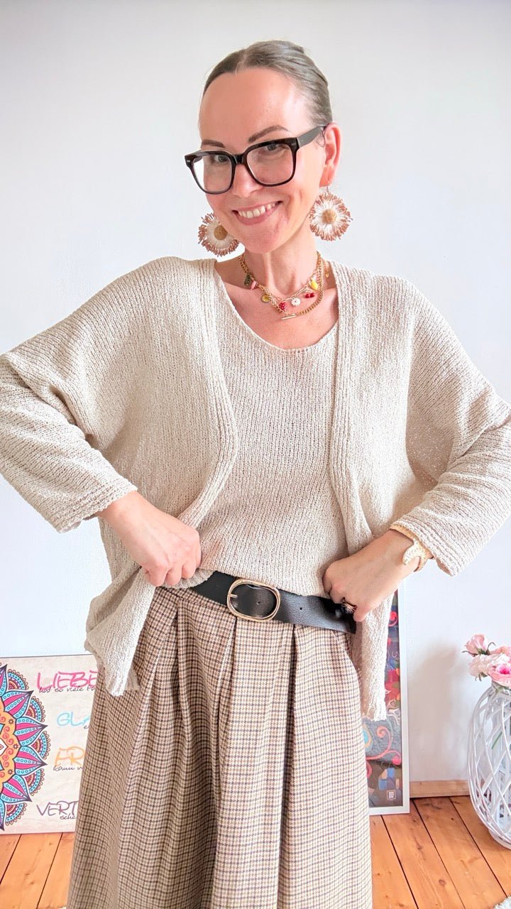 Strickjacke Resi Cream - FROLLEIN KÄTHE Shop