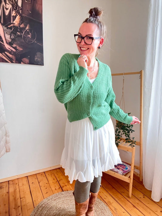 Strickjacke Rosanna Grün - FROLLEIN KÄTHE Shop