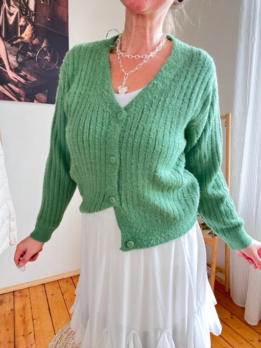 Strickjacke Rosanna Grün - FROLLEIN KÄTHE Shop
