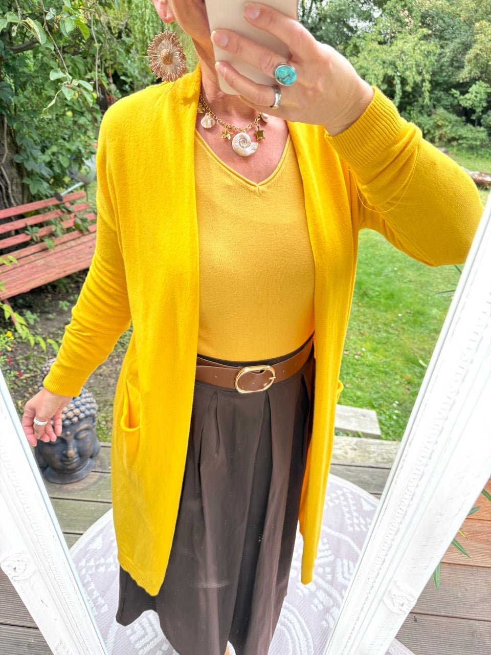 Strickjacke Sonnenschein Gelb - FROLLEIN KÄTHE Shop