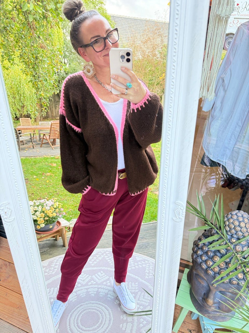 Strickjacke Strickmärchen Chocolate - FROLLEIN KÄTHE Shop