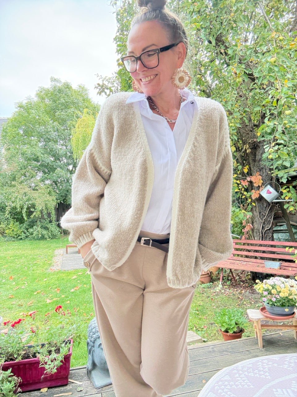 Strickjacke Strickmärchen Cream - FROLLEIN KÄTHE Shop