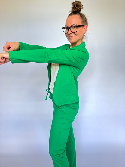 Sweat Blazer Maja Grün - FROLLEIN KÄTHE Shop