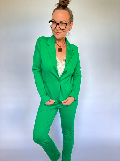 Sweat Blazer Maja Grün - FROLLEIN KÄTHE Shop