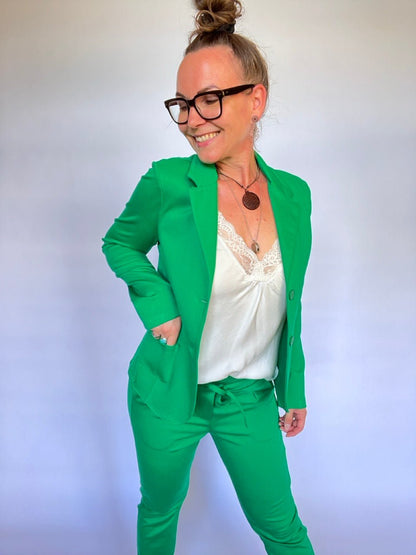 Sweat Blazer Maja Grün - FROLLEIN KÄTHE Shop
