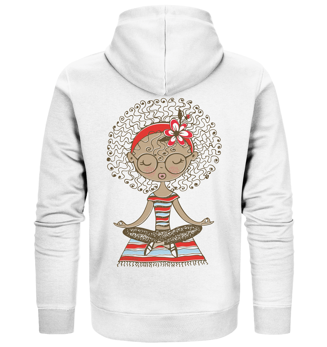 Sweatjacke Edelmädel Organic Meditation Girl - FROLLEIN KÄTHE Shop