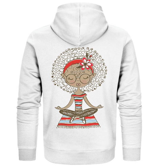 Sweatjacke Edelmädel Organic Meditation Girl - FROLLEIN KÄTHE Shop