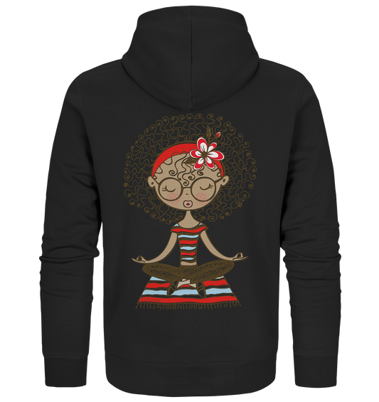 Sweatjacke Edelmädel Organic Meditation Girl - FROLLEIN KÄTHE Shop