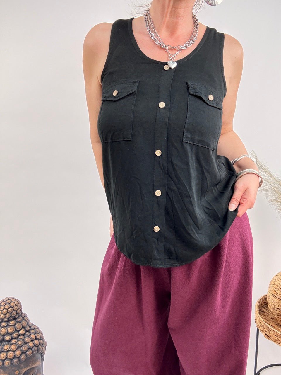 Top Alice Schwarz - FROLLEIN KÄTHE Shop