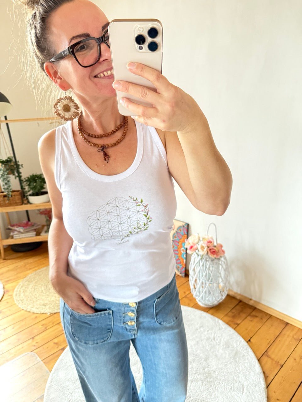 Top Edelmädel Organic Blume des Lebens - FROLLEIN KÄTHE Shop