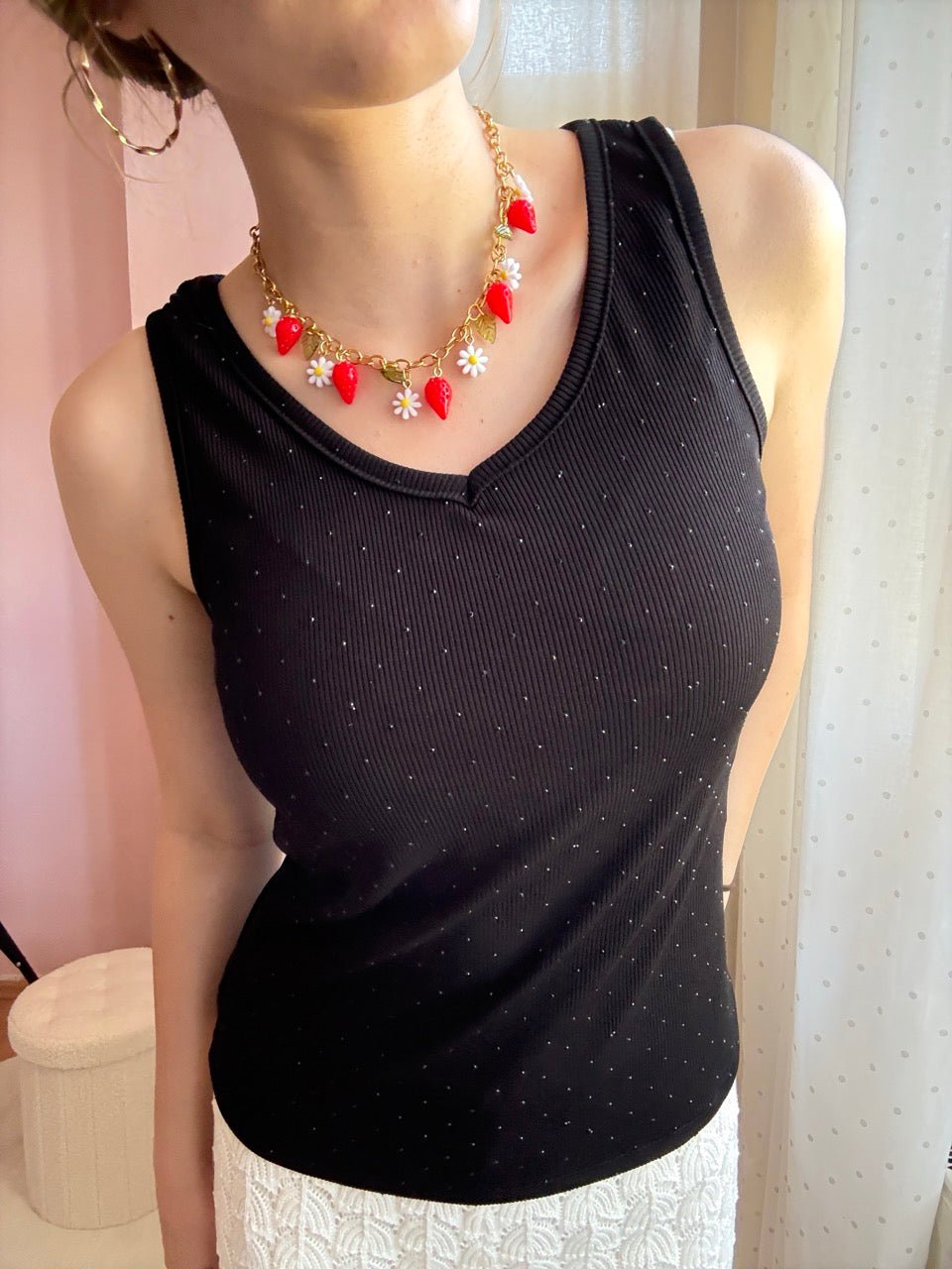 Top Elina in Schwarz - FROLLEIN KÄTHE Shop