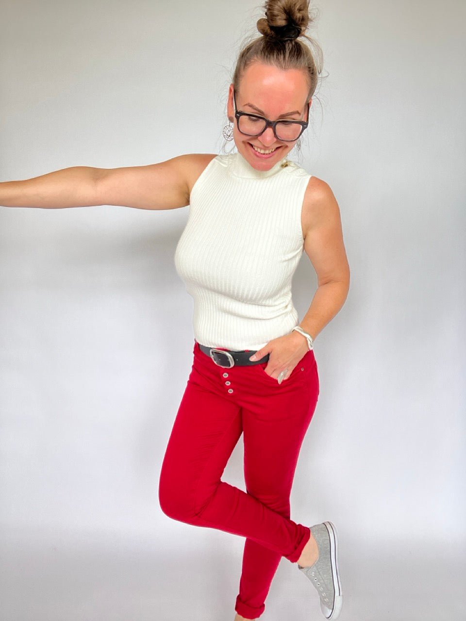 Top Emmy Strick Wollweiß - FROLLEIN KÄTHE Shop