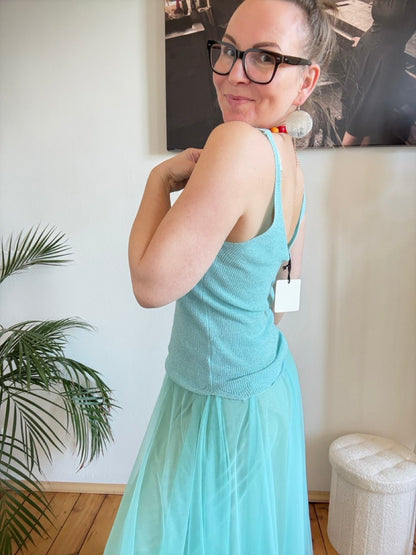 Top Glamour Ozeanblau - FROLLEIN KÄTHE Shop