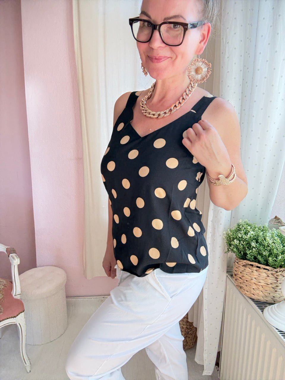 Top Lula Schwarz - FROLLEIN KÄTHE Shop