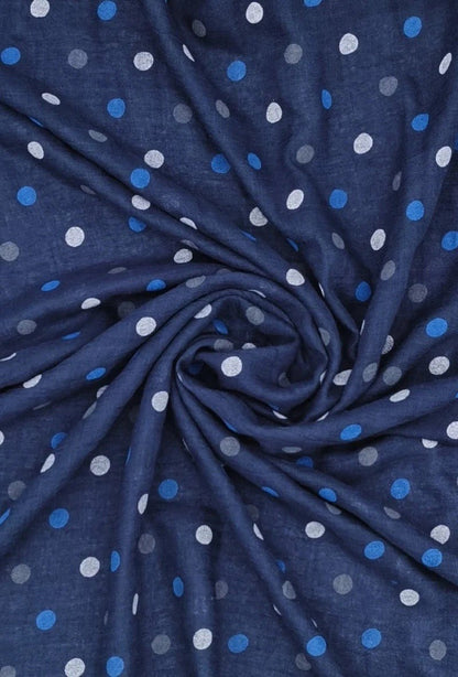 Tuch Polka Dots Blau - FROLLEIN KÄTHE Shop
