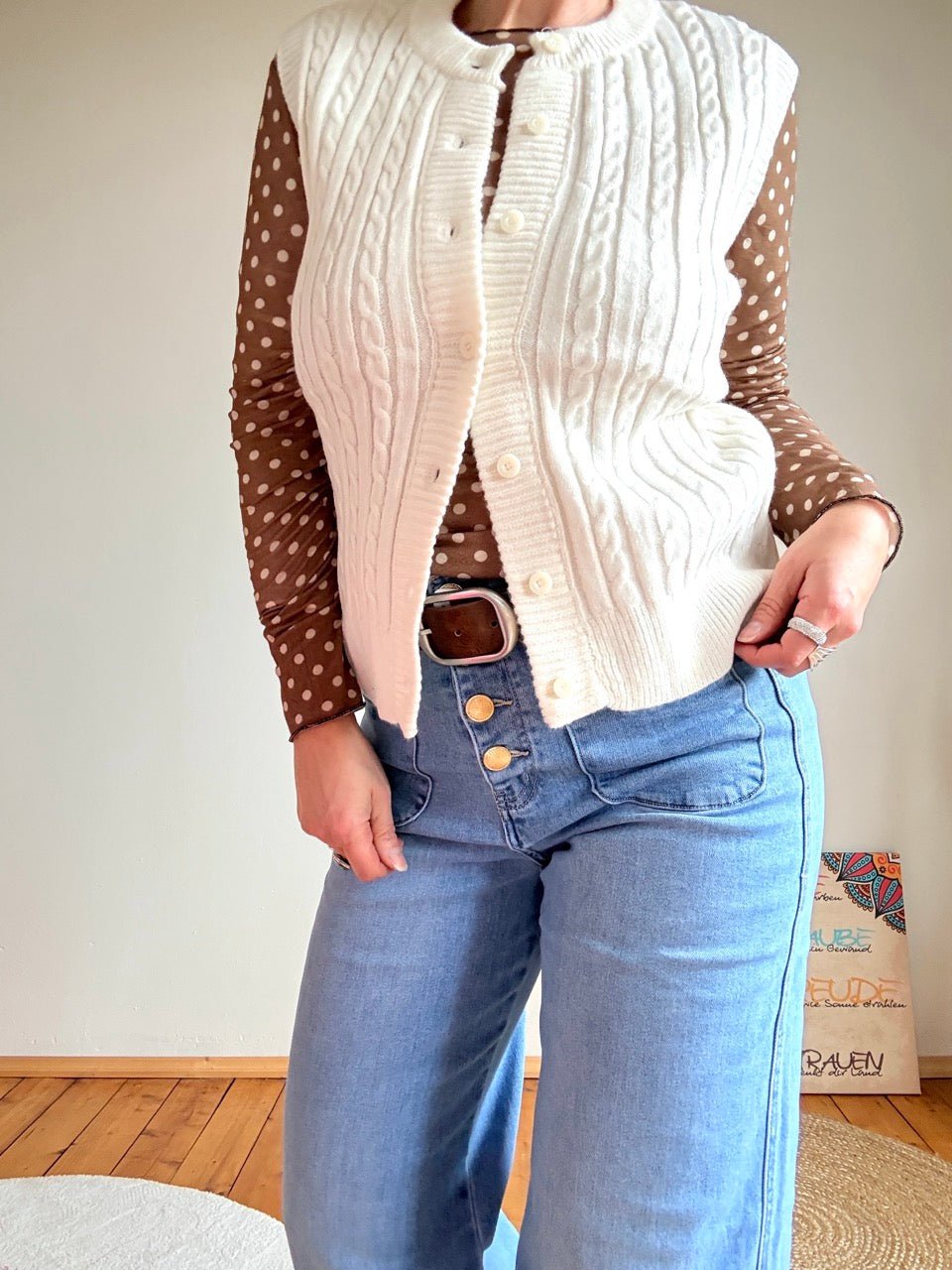 Weste Elsa May Weiß - FROLLEIN KÄTHE Shop