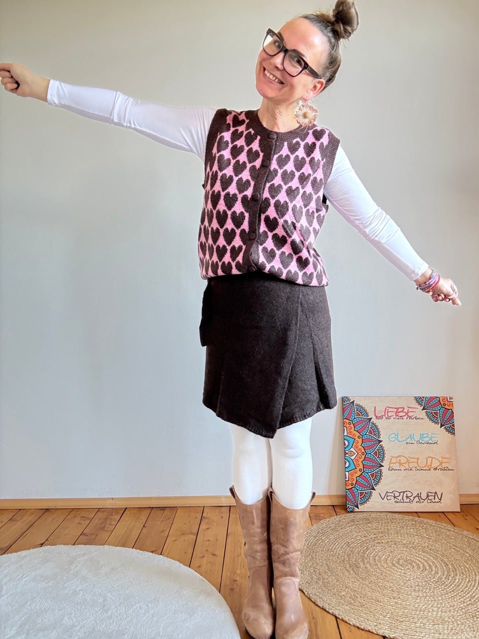 Weste Herzilein Chocolate - FROLLEIN KÄTHE Shop