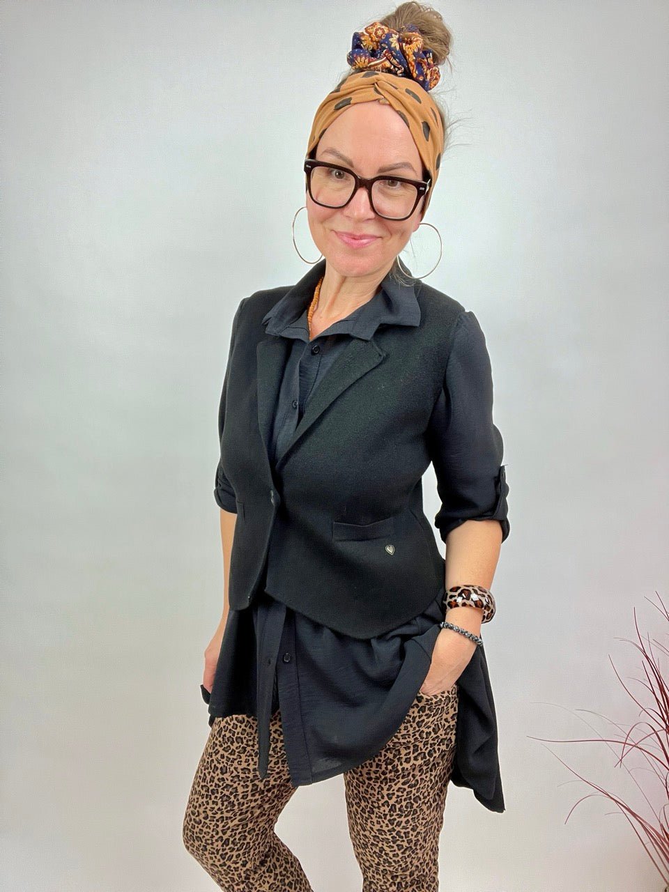 Weste Lori Schwarz - FROLLEIN KÄTHE Shop