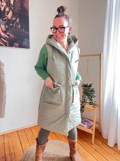 Weste Naila Olive Salbei - FROLLEIN KÄTHE Shop