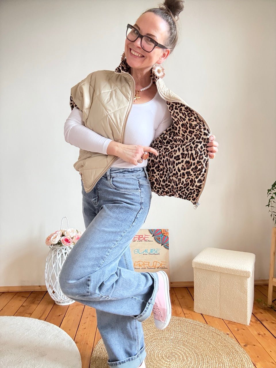 Weste Wende mich Cream - FROLLEIN KÄTHE Shop