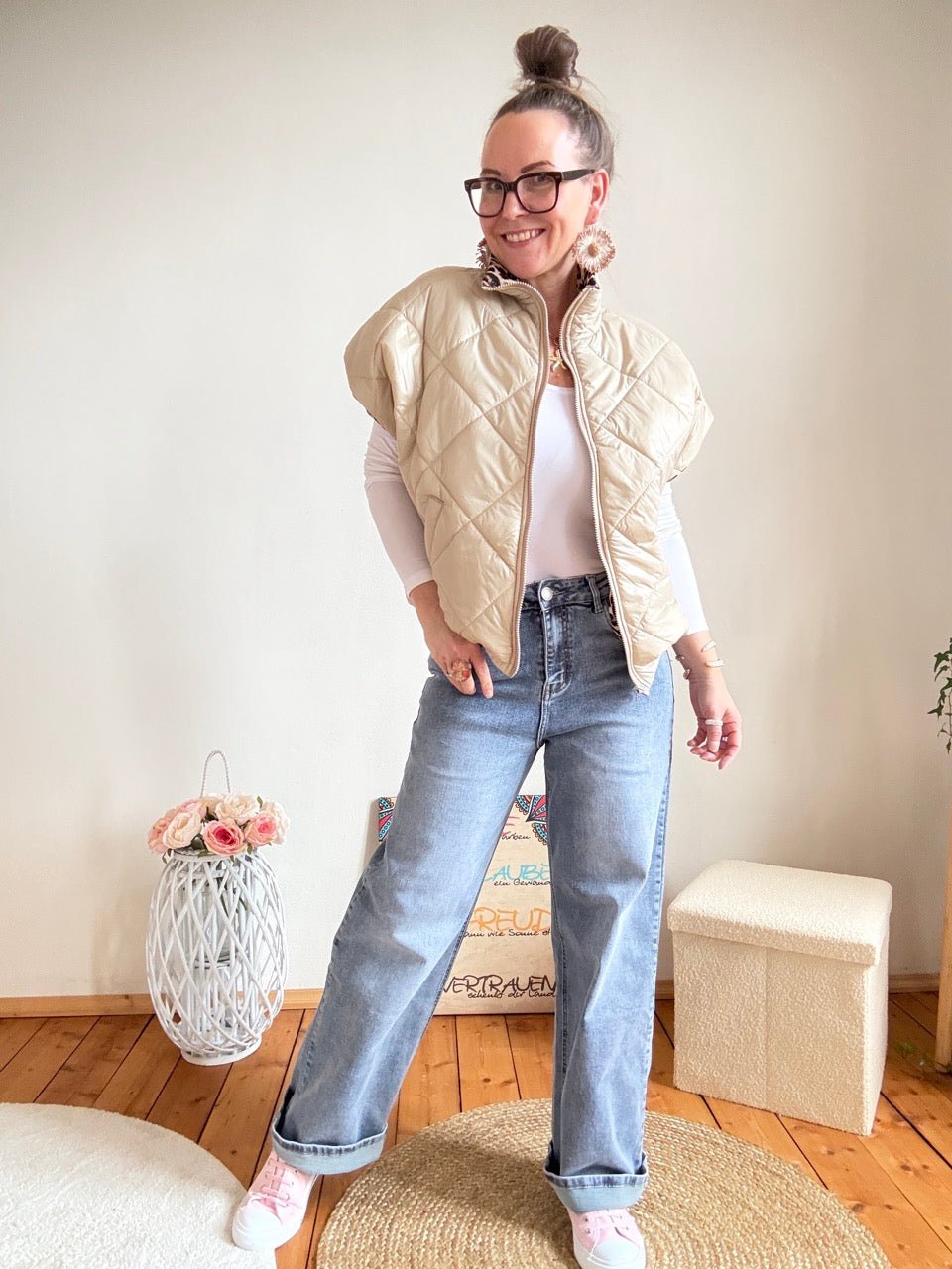 Weste Wende mich Cream - FROLLEIN KÄTHE Shop