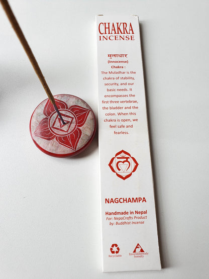 Chakra Incense ♥ Räucherstäbchen Nagchampa - Root - FROLLEIN KÄTHE