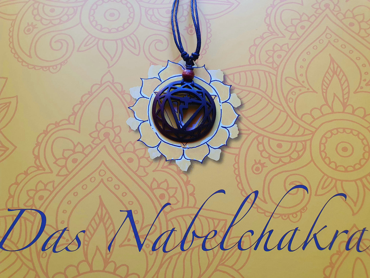 Halskette Nabel Chakra Symbol rund