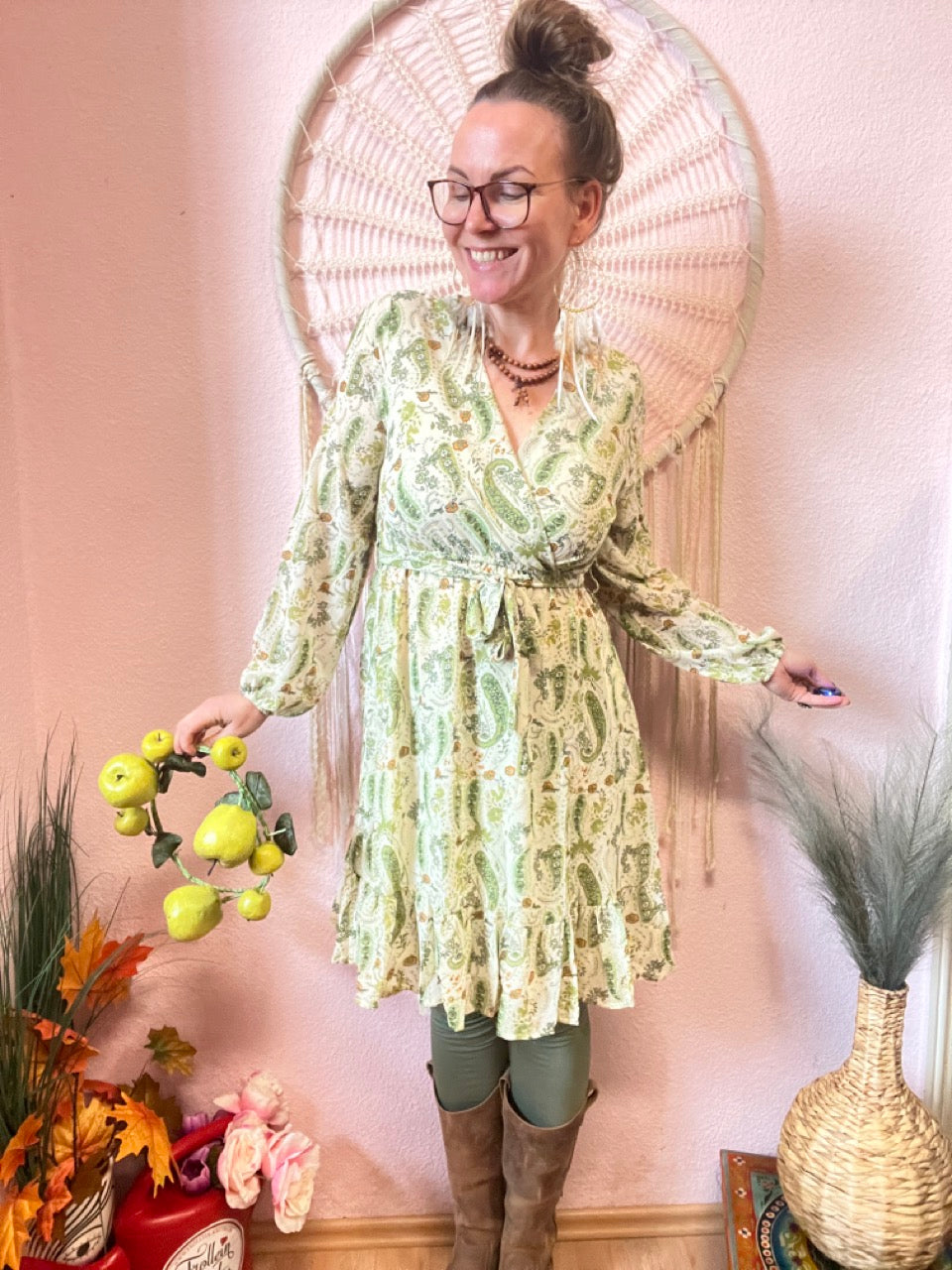Kleid Zauberstern Mint Grün